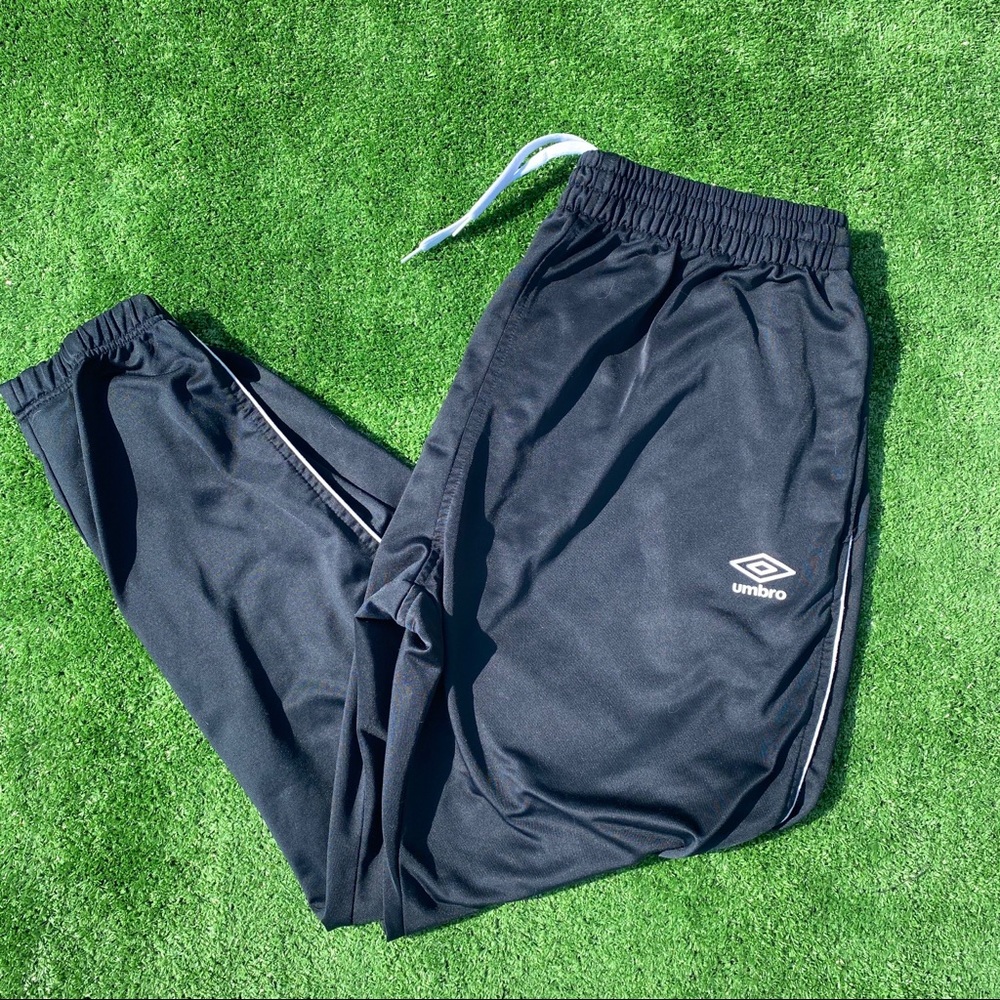 MENS UMBRO USA COLLAB BLACK JOGGERS sz XL NICE